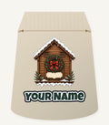 Wooden House With Name Plaque Personalised Santa Sack