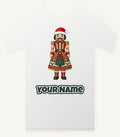 Wooden Nutcracker In Santa Hat Personalised Christmas T-Shirt and Hoodie