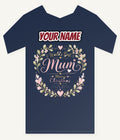 World's Best Mum Wreath Personalised Kids and Baby Christmas Tee