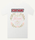 World's Best Mum Wreath Personalised Christmas T-Shirt and Hoodie