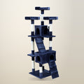 YES4PETS 170 cm Cat Scratching Post Tree, Grey, on a plain cream background