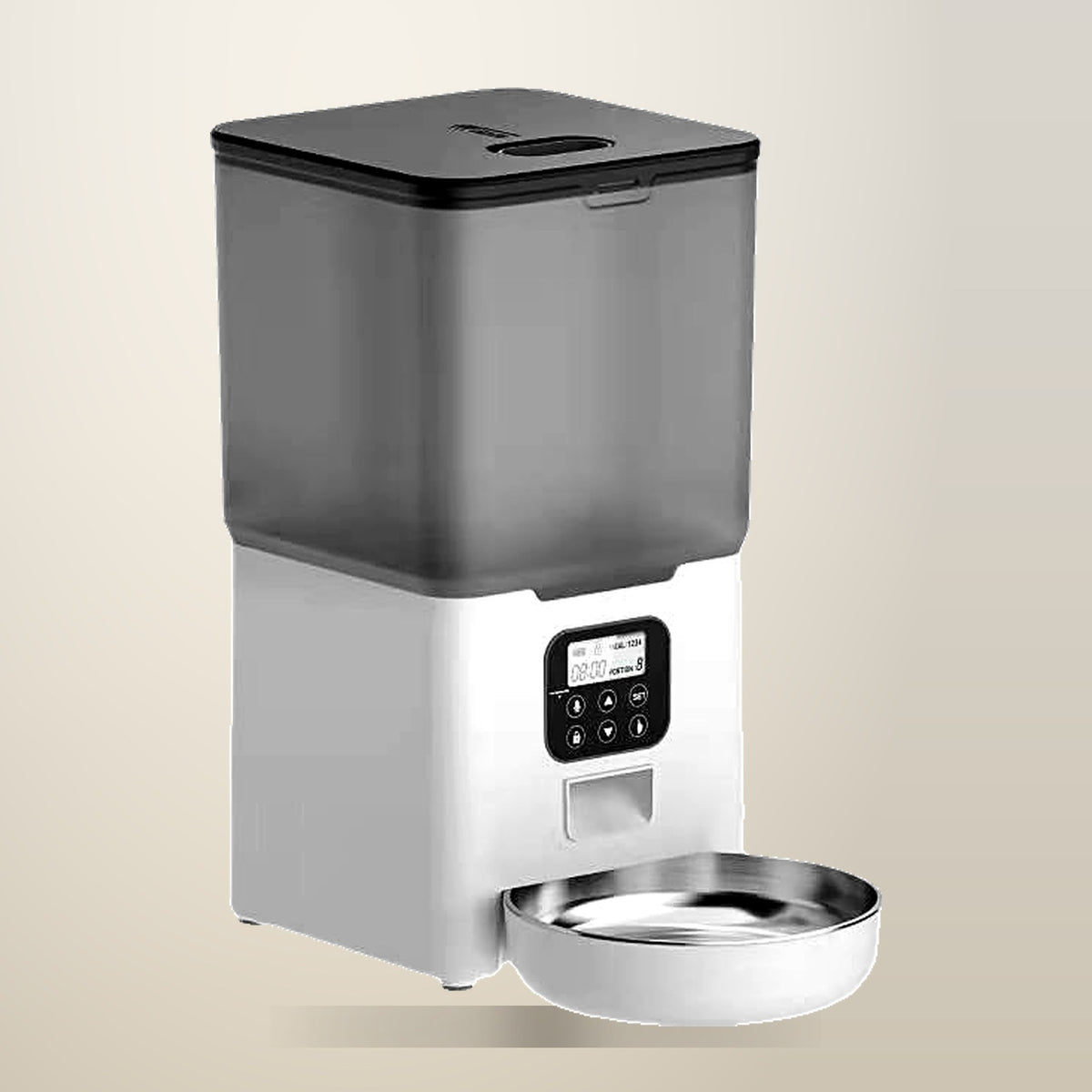 YES4PETS 5.6 L Automatic Digital Pet Feeder, on a plain cream background